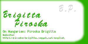 brigitta piroska business card